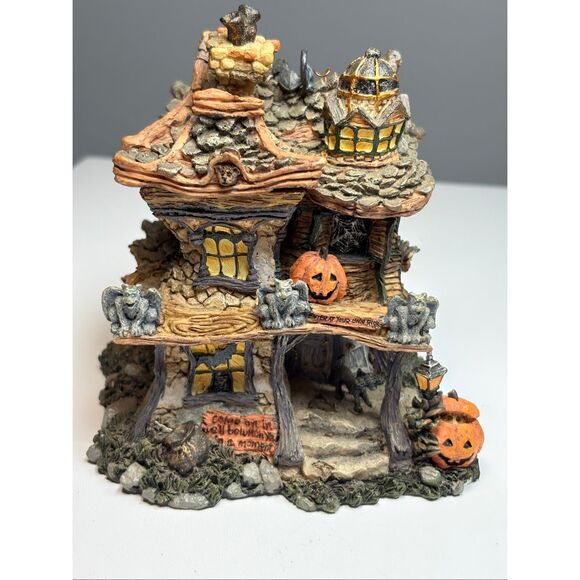 Boyds Bears Other - Boyds Bearly Built Villages Punky Boobear"s Haunted Halloween House #19012 Town